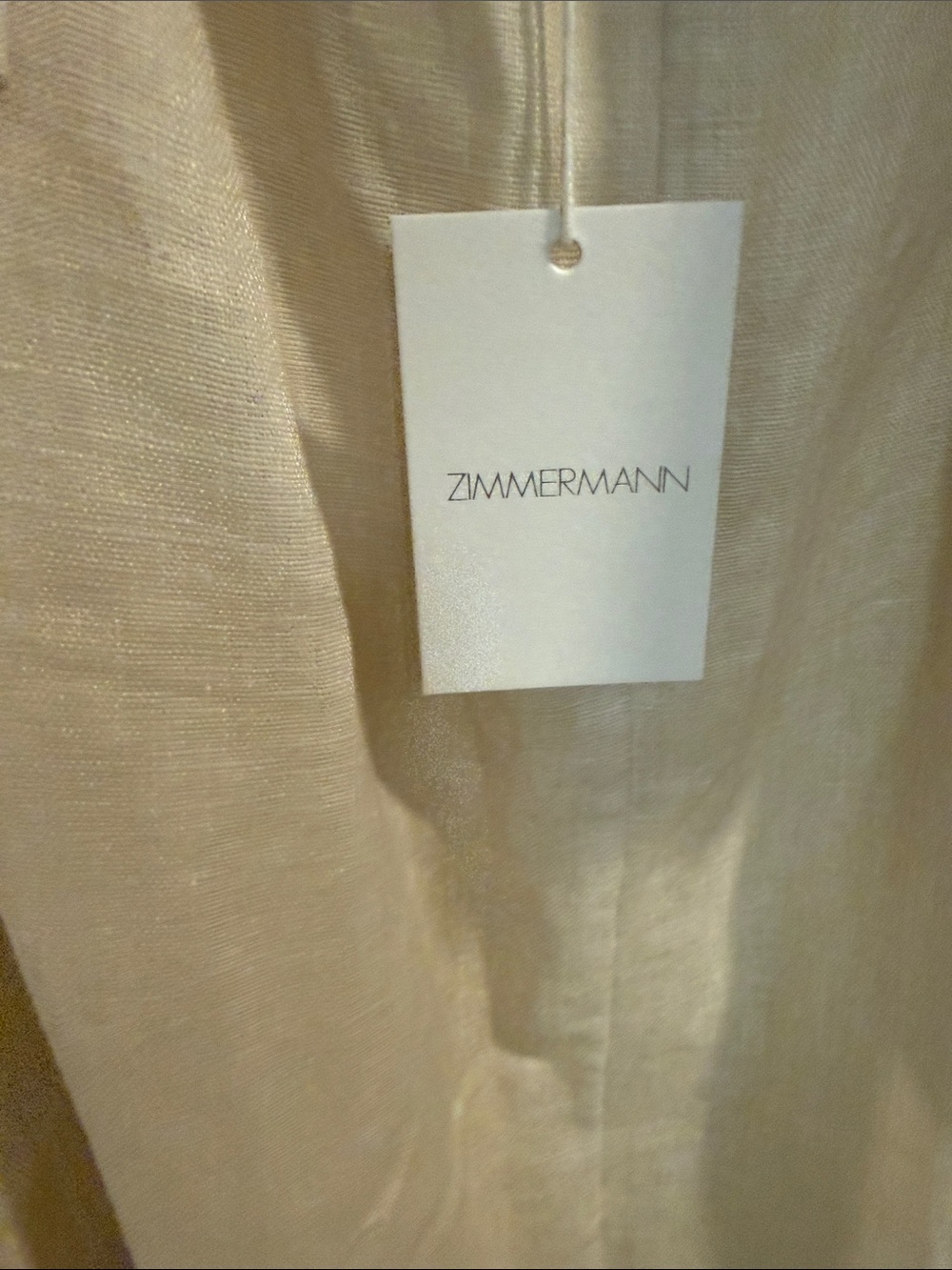 Zimmermann Floral Linen-Blend Maxi Dress - Cream with Tropical Print - Picture 3 of 4